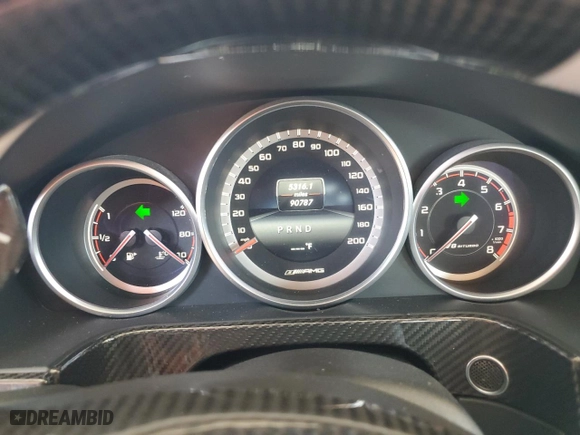 2015 Mercedes-Benz E-Class E 63 AMG S-Model with VIN WDDHF7GB6FB098391, listed as a Copart auction lot 46196283 with 90,787 mi miles. Bid and sale history available at carsss.com. Image 9.