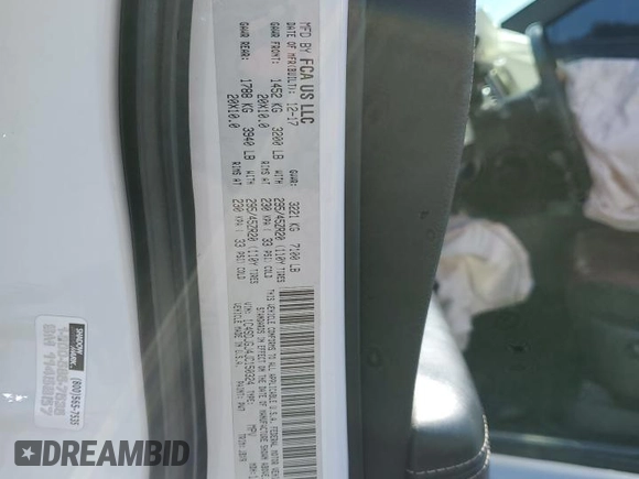 2018 Dodge Durango SRT with VIN 1C4SDJGJ4JC150324, listed as a Copart auction lot 63388975 with 126,622 mi miles and Salvage title. Bid and sale history available at DreamBid. Image 13.
