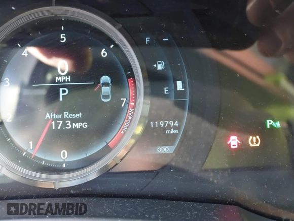 2015 Lexus RC 350 F Sport with VIN JTHHE5BC0F5008649, listed as a IAAI auction lot 41591221 with 119,794 mi miles and . Bid and sale history available at DreamBid. Image 15.