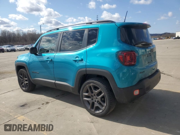 2021 Jeep Renegade Latitude with VIN ZACNJDB19MPM29361, listed as a Copart auction lot 50505705 with 95,833 mi miles and Salvage title. Bid and sale history available at DreamBid. Image 2.