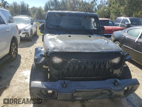 2018 Jeep Wrangler Unlimited Sport z VIN 1C4HJXDNXJW283388, wystawiony jako Copart lot #80480864 z przebiegiem Nie podano mil oraz Nie do naprawy • Non repairable. Historia ofert i sprzedaży dostępna na DreamBid. Obrazek 5.
