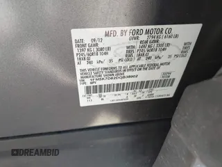 2013 Ford Explorer XLT с VIN 1FM5K7D82DGB38902, выставлен на аукционе IAAI как лот 41768862 с пробегом 116 522 миль миль и . История ставок и продаж доступна на DreamBid. Изображение 9.