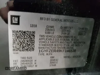 2019 Cadillac XT4 FWD Sport with VIN 1GYFZER49KF146538, listed as a Copart auction lot 51551665 with 45,077 mi miles and Clean Title. Bid and sale history available at carsss.com. Image 14.