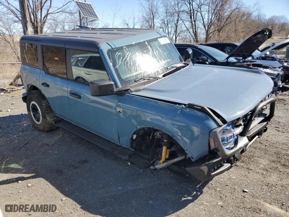 2023 Ford Bronco with VIN 1FMDE5DH1PLB44032, listed as a Copart auction lot 51039155 with 14,668 mi miles and Non Repairable. Bid and sale history available at carsss.com. Image 4.