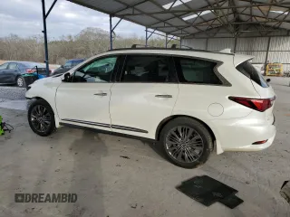2019 Infiniti QX60 Luxe with VIN 5N1DL0MNXKC558675, listed as a Copart auction lot 44579435 with 45,657 mi miles and Salvage title. Bid and sale history available at DreamBid. Image 2.