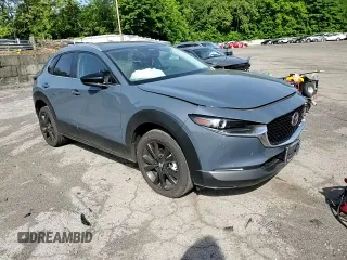 2024 Mazda CX-30 S Carbon Edition with VIN 3MVDMBCM0RM641898, listed as a Copart auction lot 57712225 with 9,185 mi miles and Salvage title. Bid and sale history available at DreamBid. Image 14.