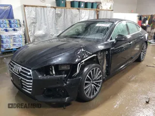 2019 Audi A5 Sportback Premium Plus with VIN WAUBNCF59KA003973, listed as a Copart auction lot 82727443 with 83,187 mi miles. Bid and sale history available at carsss.com. Image 1.