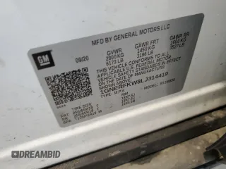 2020 Chevrolet Traverse LS with VIN 1GNERFKW8LJ314419, listed as a Copart auction lot 53646665 with 67,630 mi miles and Salvage Title. Bid and sale history available at carsss.com. Image 13.