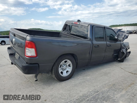 2020 Ram 1500 Tradesman with VIN 1C6RRECT3LN179620, listed as a Copart auction lot 58018845 with 52,379 mi miles and Salvage title. Bid and sale history available at DreamBid. Image 3.