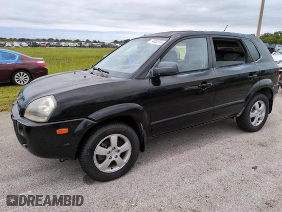 2005 Hyundai Tucson GL with VIN KM8JM12BX5U071182, listed as a Copart auction lot 74852974 with 74,235 mi miles and Salvage Title. Bid and sale history available at carsss.com. Image 1.