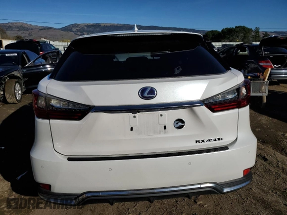 2020 Lexus RX with VIN 2T2AGMDA1LC045416, listed as a Copart auction lot 87016254 with 47,355 mi miles and Salvage Title. Bid and sale history available at carsss.com. Image 6.