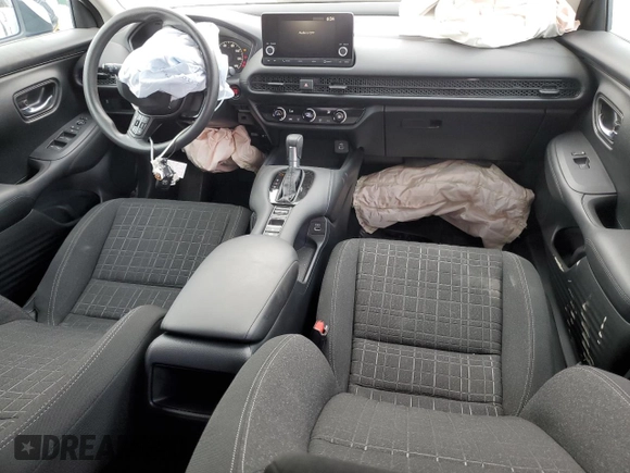 2023 Honda HR-V LX with VIN 3CZRZ1H37PM735335, listed as a Copart auction lot 58957705 with 21,203 mi miles and Salvage title. Bid and sale history available at DreamBid. Image 8.
