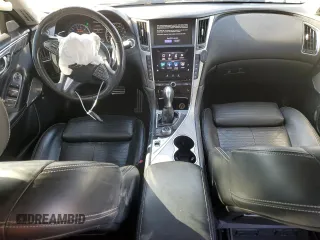 2017 Infiniti Q50 3.0t Sport with VIN JN1EV7AR8HM833565, listed as a Copart auction lot 46193885 with 90,906 mi miles and Salvage Title. Bid and sale history available at carsss.com. Image 8.