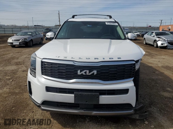 2022 Kia Telluride S with VIN 5XYP6DHC1NG324448, listed as a Copart auction lot 47869965 with 55,138 mi miles and Salvage Title. Bid and sale history available at DreamBid. Image 5.