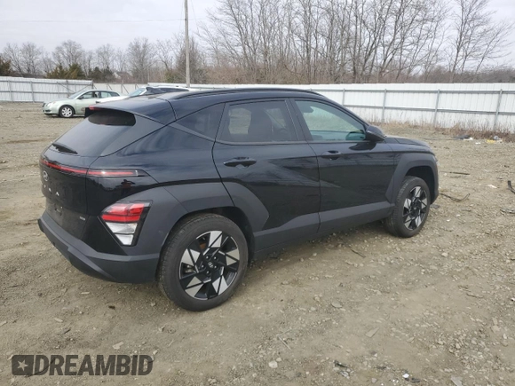 2024 Hyundai Kona SEL with VIN KM8HBCAB0RU083557, listed as a Copart auction lot 48513655 with 15,131 mi miles and Salvage Title. Bid and sale history available at carsss.com. Image 3.