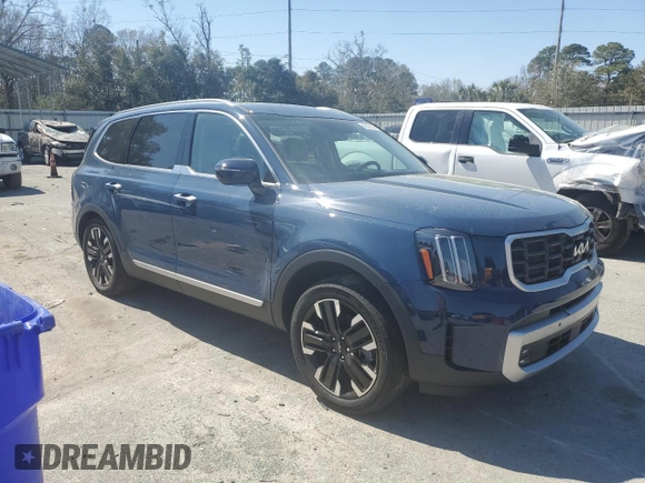 2024 Kia Telluride SX X-Line with VIN 5XYP5DGC0RG485674, listed as a Copart auction lot 48816625 with 24,056 mi miles and Salvage Title. Bid and sale history available at carsss.com. Image 4.