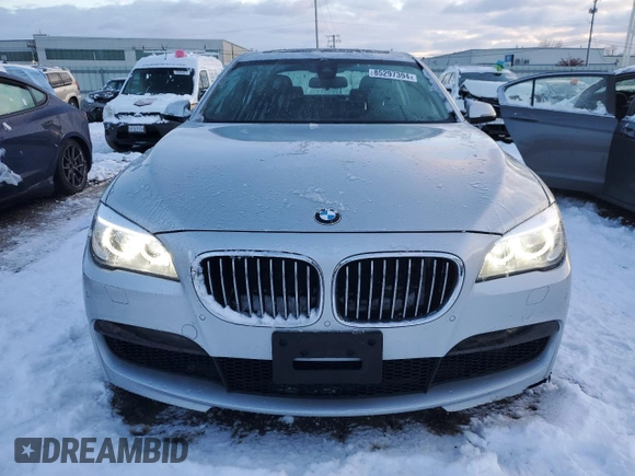 2014 BMW 7 Series 740Li xDrive with VIN WBAYF4C57ED281954, listed as a Copart auction lot 85297394 with 63,535 mi miles and Salvage Title. Bid and sale history available at carsss.com. Image 5.