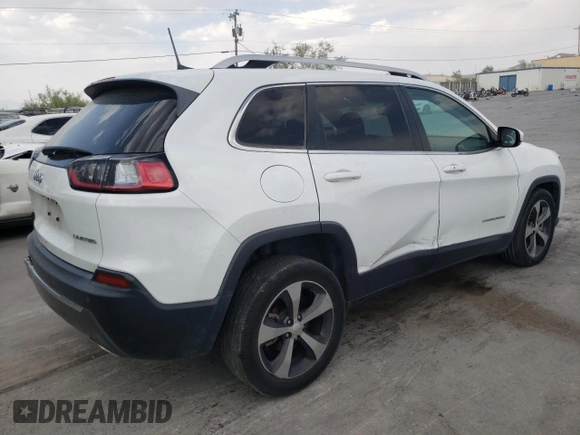 2019 Jeep Cherokee Limited with VIN 1C4PJLDN3KD160680, listed as a Copart auction lot 56546863 with 101,967 mi miles and . Bid and sale history available at DreamBid. Image 3.