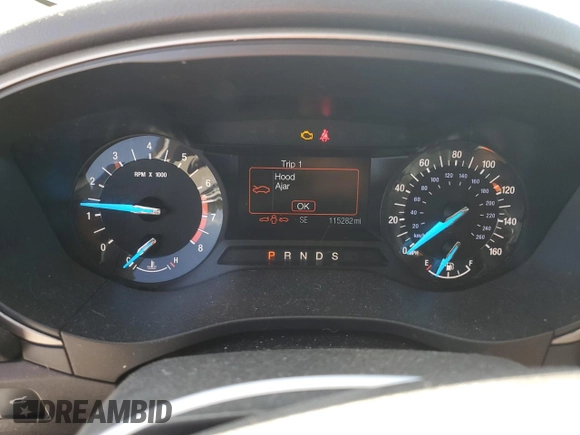 2015 Ford Fusion SE with VIN 3FA6P0HD8FR137683, listed as a Copart auction lot 57684495 with 115,282 mi miles and Salvage title. Bid and sale history available at DreamBid. Image 9.