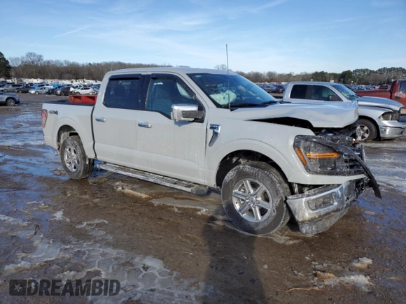 2024 Ford F-150 XLT with VIN 1FTFW3L80RKF63210, listed as a Copart auction lot 46525355 with 9,118 mi miles and Salvage Title. Bid and sale history available at DreamBid. Image 4.