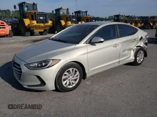 2017 Hyundai Elantra SE with VIN KMHD74LFXHU421468, listed as a Copart auction lot 54338215 with 62,088 mi miles and Salvage title. Bid and sale history available at DreamBid. Image 1.