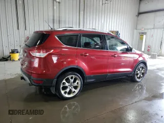 2013 Ford Escape Titanium with VIN 1FMCU9J90DUA69963, listed as a Copart auction lot 61935255 with 99,244 mi miles and Salvage title. Bid and sale history available at DreamBid. Image 3.