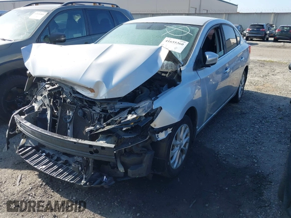 2019 Nissan Sentra SV with VIN 3N1AB7AP2KL605312, listed as a IAAI auction lot 41655360 with Not Provided miles and . Bid and sale history available at DreamBid. Image 2.