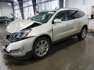 2015 Chevrolet Traverse LT with VIN 1GNKVGKD2FJ390354, listed as a Copart auction lot 62347755 with 122,505 mi miles and Salvage title. Bid and sale history available at DreamBid. Image 1.