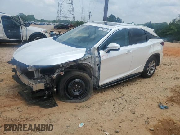 2018 Lexus RX 350 with VIN 2T2BZMCA1JC139972, listed as a Copart auction lot 59598485 with 87,769 mi miles and Salvage title. Bid and sale history available at DreamBid. Image 1.