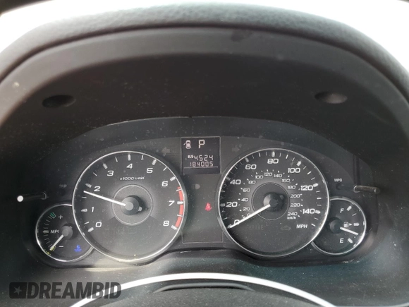 2012 Subaru Outback Limited with VIN 4S4BRBKC6C3261410, listed as a Copart auction lot 60916845 with 184,005 mi miles and Clean title. Bid and sale history available at DreamBid. Image 9.