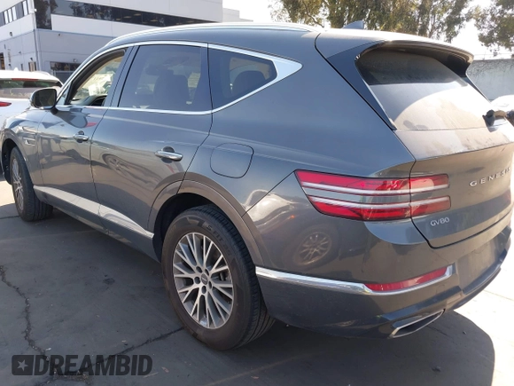 2021 Genesis GV80 with VIN KMUHB4SB8MU060882, listed as a IAAI auction lot 42011746 with Not Provided miles and . Bid and sale history available at DreamBid. Image 3.