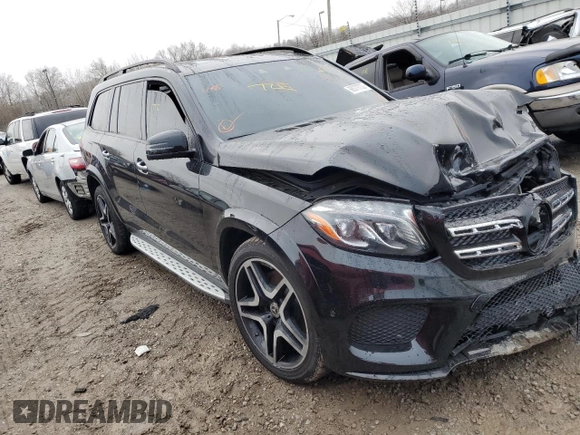 2018 Mercedes-Benz GLS with VIN 4JGDF7DE3JB075680, listed as a Copart auction lot 69378732 with 0 mi miles. Bid and sale history available at carsss.com. Image 4.