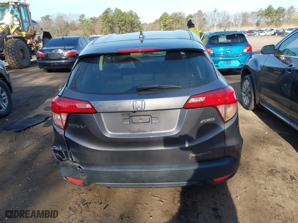 2016 Honda HR-V LX with VIN 3CZRU6H3XGM708755, listed as a IAAI auction lot 42039742 with 92,300 mi miles. Bid and sale history available at carsss.com. Image 16.