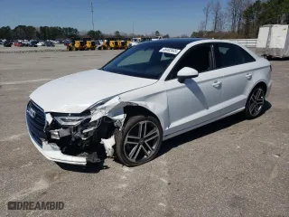 2017 Audi A3 Sedan Premium with VIN WAUAUGFFXH1052722, listed as a Copart auction lot 48402685 with 69,287 mi miles and Salvage Title. Bid and sale history available at carsss.com. Image 1.