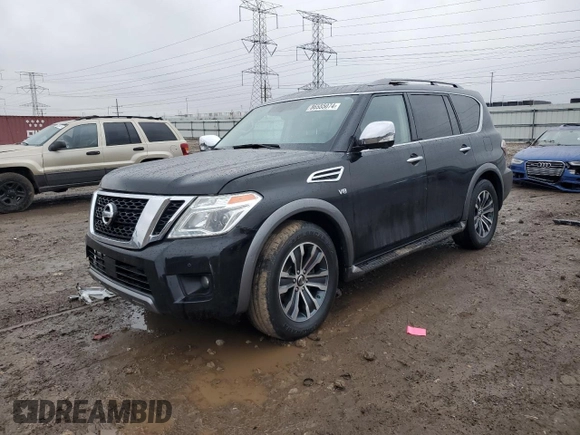 2020 Nissan Armada SL with VIN JN8AY2ND0L9108479, listed as a Copart auction lot 42314275 with 97,823 mi miles and Salvage Title. Bid and sale history available at carsss.com. Image 1.
