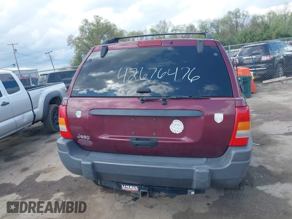2001 Jeep Grand Cherokee Laredo with VIN 1J4GW48S91C588162, listed as a IAAI auction lot 42176476 with Not provided miles and . Bid and sale history available at DreamBid. Image 15.