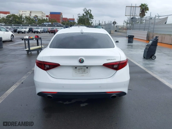 2019 Alfa Romeo Giulia with VIN ZARFAMANXK7600498, listed as a IAAI auction lot 41777643 with 100,492 mi miles. Bid and sale history available at carsss.com. Image 16.