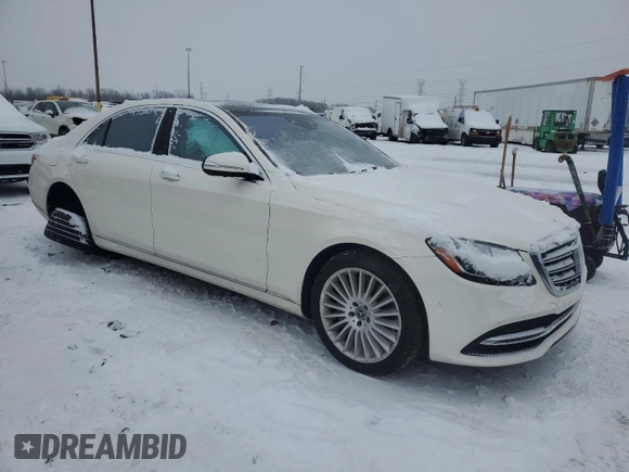 2019 Mercedes-Benz S 560 with VIN WDDUG8GB2KA458581, listed as a Copart auction lot 88245625 with 93,555 mi miles and Clean Title. Bid and sale history available at DreamBid. Image 4.