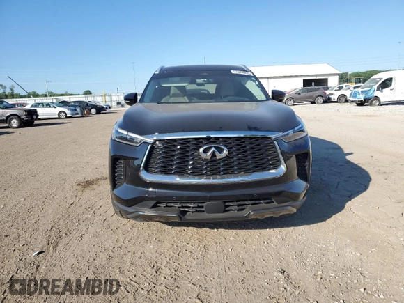 2023 Infiniti QX60 Sensory with VIN 5N1DL1GS2PC371655, listed as a Copart auction lot 57074995 with 20,018 mi miles and Salvage title. Bid and sale history available at DreamBid. Image 5.