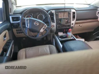 2017 Nissan Titan SL with VIN 1N6AA1E6XHN536809, listed as a Copart auction lot 47956345 with 135,207 mi miles and Salvage title. Bid and sale history available at DreamBid. Image 8.