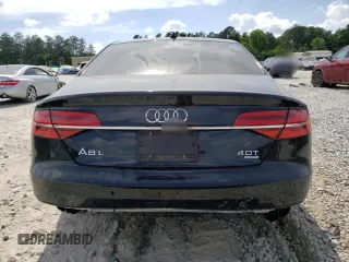 2017 Audi A8 Sport with VIN WAU43AFD3HN007397, listed as a Copart auction lot 54581173 with 77,961 mi miles and Salvage title. Bid and sale history available at DreamBid. Image 6.
