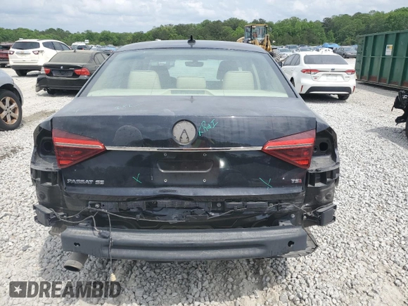2017 Volkswagen Passat SE with VIN 1VWGT7A36HC058127, listed as a Copart auction lot 54736095 with 93,102 mi miles and Salvage title. Bid and sale history available at DreamBid. Image 6.