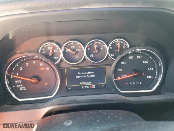 2019 Chevrolet Silverado 1500 LT Trail Boss with VIN 1GCPYFED0KZ409197, listed as a Copart auction lot 45756795 with 82,038 mi miles and Salvage Title. Bid and sale history available at carsss.com. Image 9.