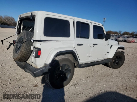 2019 Jeep Wrangler Unlimited Sahara with VIN 1C4HJXEGXKW651960, listed as a Copart auction lot 84255444 with 61,982 mi miles and Salvage title. Bid and sale history available at DreamBid. Image 3.