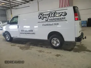 2017 Chevrolet Express Cargo Van with VIN 1GCZGHFG0H1308006, listed as a Copart auction lot 85428554 with 57,288 mi miles and Salvage Title. Bid and sale history available at carsss.com. Image 2.