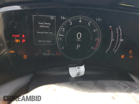 2024 Lexus NX 250 with VIN 2T2ADCAZ5RC010237, listed as a Copart auction lot 49515495 with 28,581 mi miles and Salvage title. Bid and sale history available at DreamBid. Image 9.