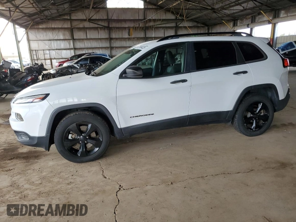 2017 Jeep Cherokee Sport with VIN 1C4PJMAS7HW556107, listed as a Copart auction lot 47993435 with 103,426 mi miles and Salvage Title. Bid and sale history available at DreamBid. Image 1.