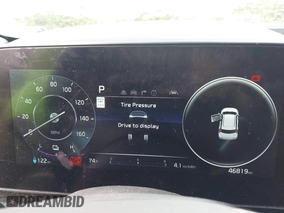 2023 Kia Niro Wave with VIN KNDCT3L17P5018213, listed as a IAAI auction lot 41080512 with 46,819 mi miles and . Bid and sale history available at DreamBid. Image 7.