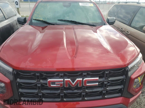 2024 GMC Canyon 2WD Elevation with VIN 1GTP5BEK9R1148967, listed as a Copart auction lot 74948314 with 0 mi miles and Non Repairable. Bid and sale history available at carsss.com. Image 11.