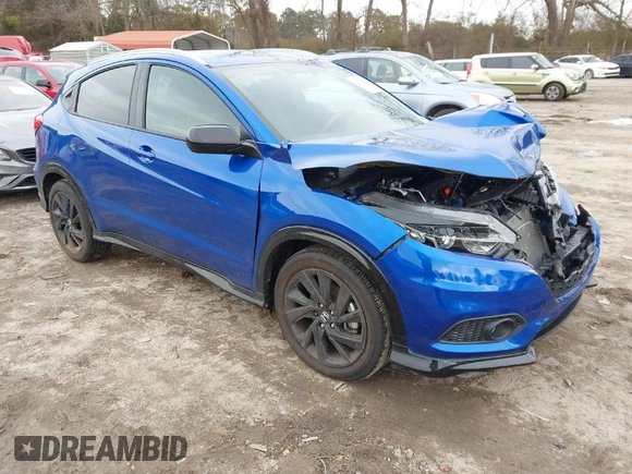 2022 Honda HR-V Sport with VIN 3CZRU6H15NM756188, listed as a IAAI auction lot 41407315 with 39,460 mi miles. Bid and sale history available at carsss.com. Image 1.